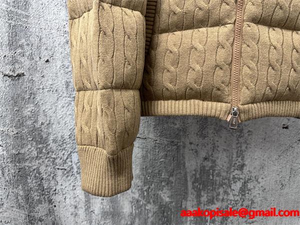 ブラック ニット柄 連帽 POLO RALPH LAUREN コピー 秋冬独創 ダウンジャケット ポロラルフローレン 