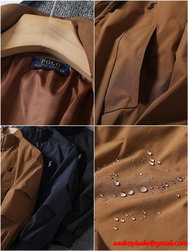 POLO RALPH LAUREN 偽物 秋冬日常多色 定番 ネイビー × ブラック × カーキ スタンドカラー ジャケット ポロラルフローレン