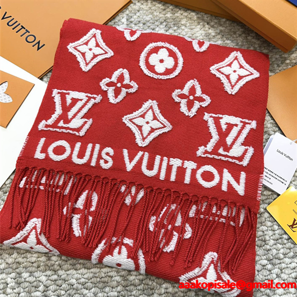 LOUIS VUITTON（ルイ・ヴィトン）3Dモノグラム マフラー 34×200cm ウール×カシミヤ×シルク ユニセックス 2025秋冬新作