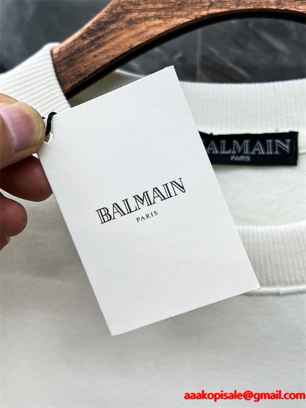 ブラック アートロゴ スウェット 防尘袋付 バルマン BALMAIN スーパーコピー 秋冬ストリートデザイン 注目