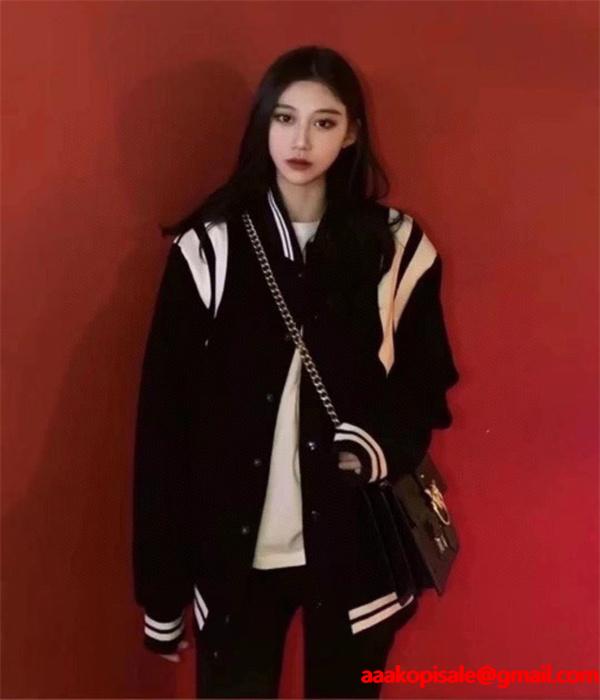 ホワイト カップル款 ベースボールジャケット バルマン BALMAIN コピー 秋冬 スタイル 定番