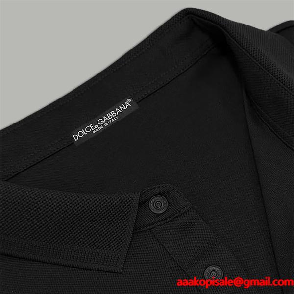 長袖T シャツ ドルチェ & ガッバーナ DOLCE & GABBANA コピー 秋冬 ビジネス ネイビー ポロ领 ポケットロゴ ロングスリーブ