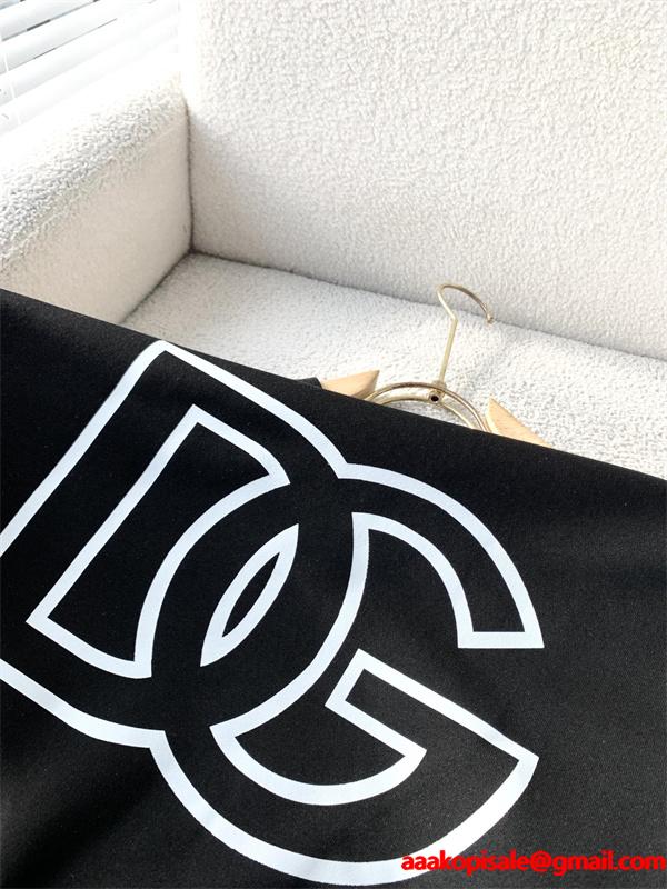 ブラック × ホワイト 2 色 大 DG ロゴ 円领 スウェット ドルチェ & ガッバーナ DOLCE & GABBANA 偽物 秋冬ブランド派注目