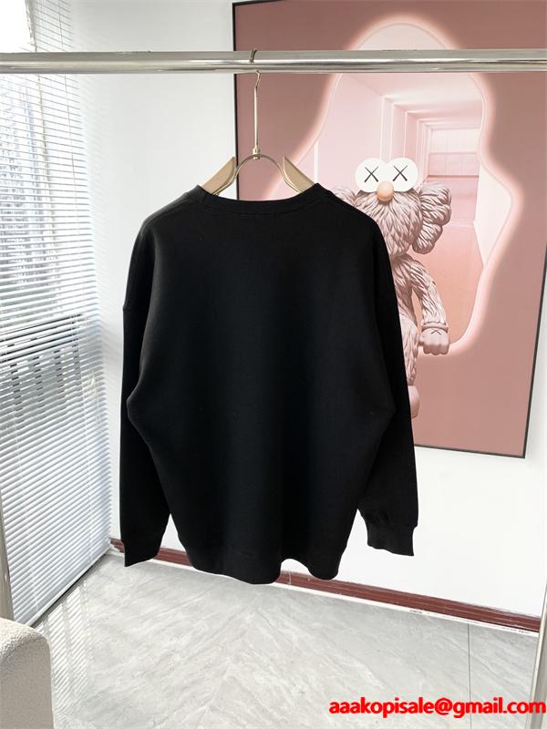 ブラック × ホワイト 2 色 大 DG ロゴ 円领 スウェット ドルチェ & ガッバーナ DOLCE & GABBANA 偽物 秋冬ブランド派注目