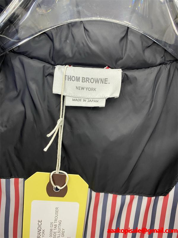グレー ルーズフィット ダウンジャケット トムブラウン Thom Browne コピー 秋冬リラックスした 人気