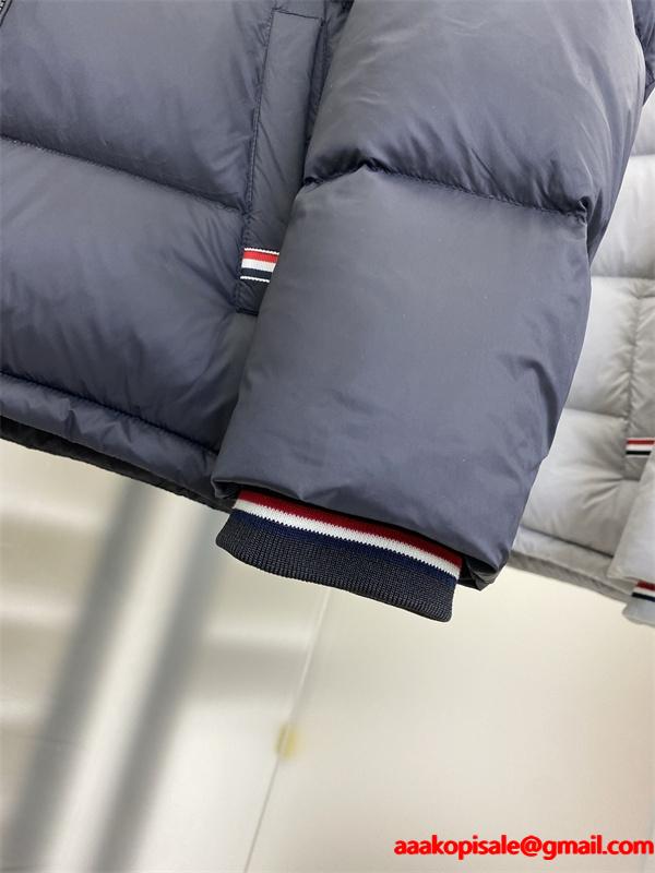 グレー ルーズフィット ダウンジャケット トムブラウン Thom Browne コピー 秋冬リラックスした 人気