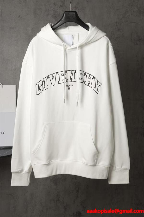 ブラック アーチロゴプリント パーカー ジバンシー GIVENCHY コピー 秋冬ダイナミックな トレンド