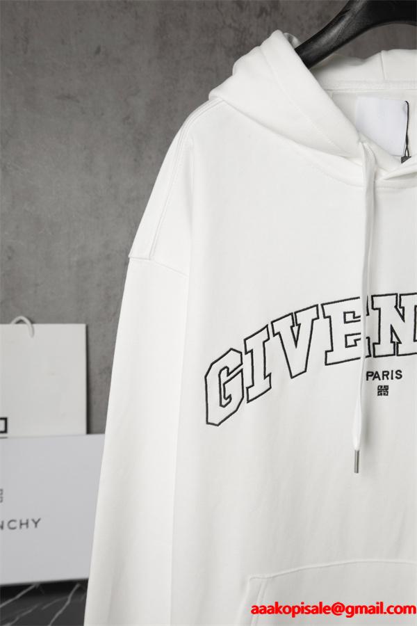 ブラック アーチロゴプリント パーカー ジバンシー GIVENCHY コピー 秋冬ダイナミックな トレンド