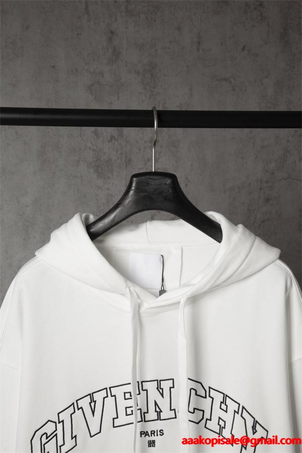 ブラック アーチロゴプリント パーカー ジバンシー GIVENCHY コピー 秋冬ダイナミックな トレンド