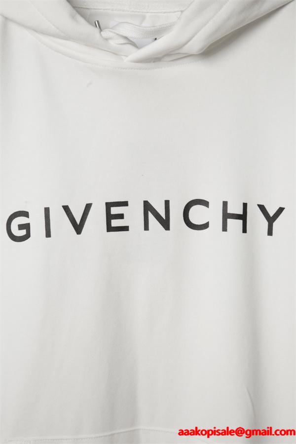 ブラック ホワイトロゴ パーカー ジバンシー GIVENCHY スーパーコピー 秋冬シンプル 印象的な 人気