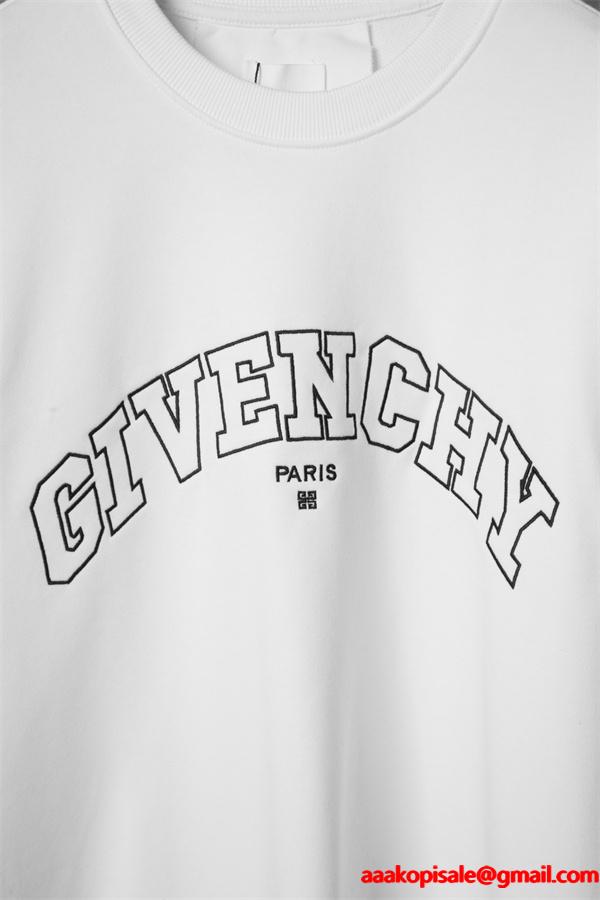  ジバンシー GIVENCHY コピー 2025秋冬必須アイテム 注目 ブラック アーチ型ロゴ パーカー 