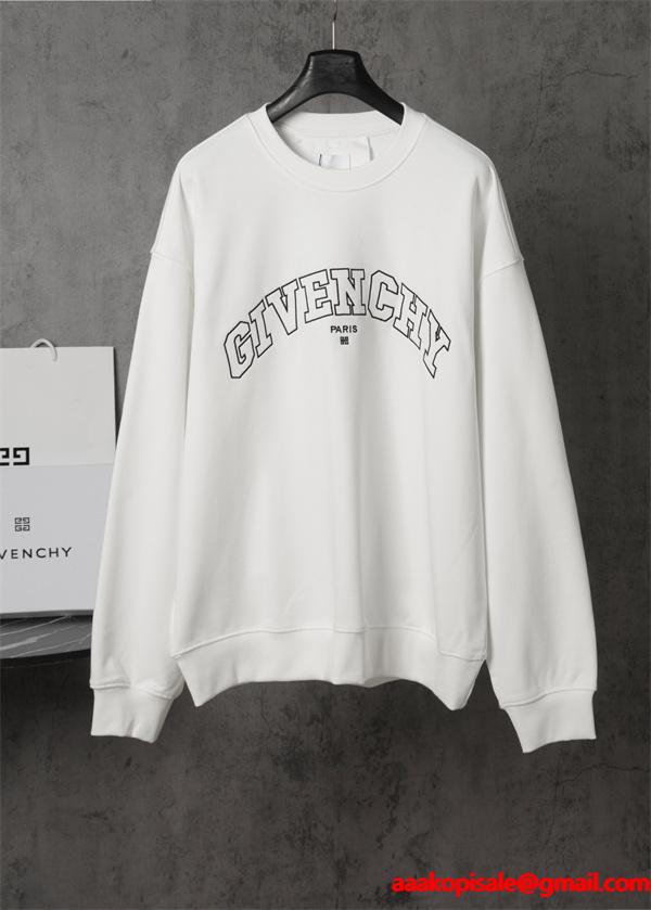  ジバンシー GIVENCHY コピー 2025秋冬必須アイテム 注目 ブラック アーチ型ロゴ パーカー 