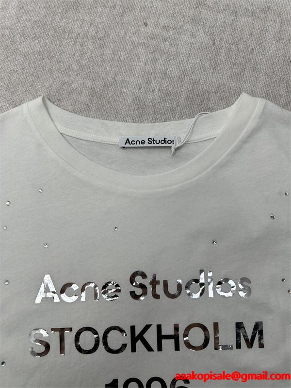☆Acne Studios 1996☆ロゴアークスタジオ長袖ｔシャツコピー☆2025人気秋冬流行り新作