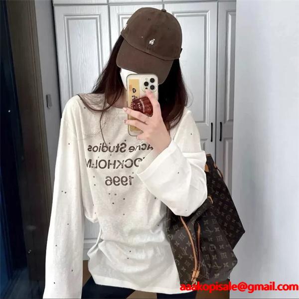 3色❤Acne 長袖ｔシャツコピー☆アークスタジオ激安通販2025秋冬新作個性的男女OK