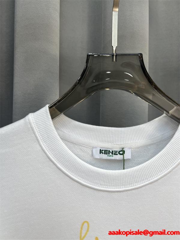 ブラック フランスモチーフカラフルプリント パーカー ケンゾー KENZO コピー 秋冬 トレンド 人気