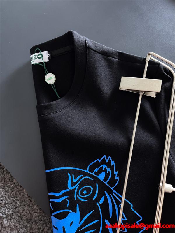 ケンゾー ブラック ブルータイガープリント パーカー KENZO スーパーコピー 秋冬 魅力 人気 トレンド