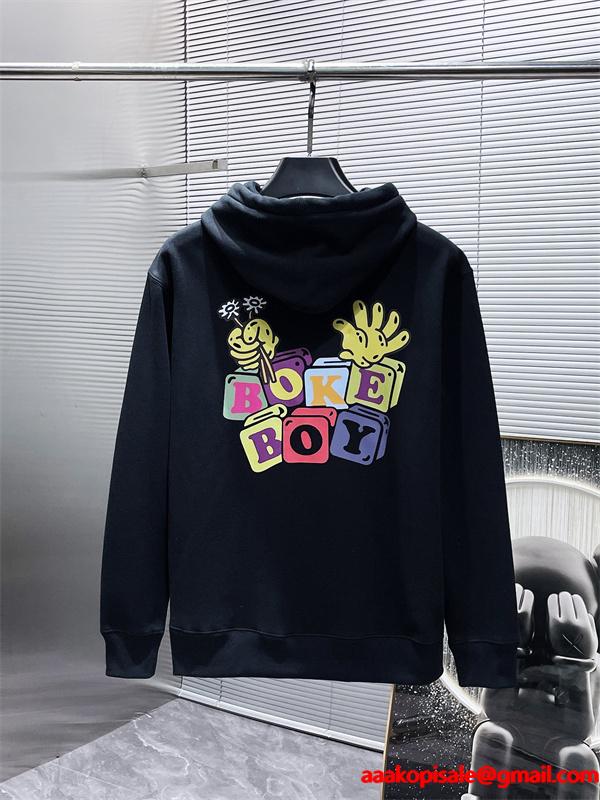 ブラック カラフルブロックロゴ パーカー KENZO ケンゾー コピー 秋冬