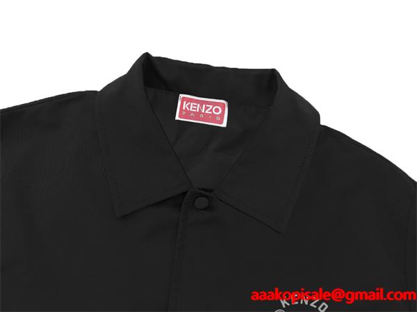ブラック エレファント柄 KENZOロゴ ジャケット スーパーコピー 2025秋冬必須アイテム 人気モデル