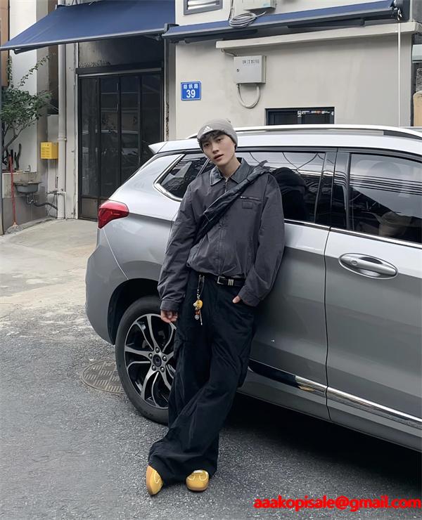 グレー ヴィンテージ加工 シンプル ジャケット 偽物 秋冬 モダン 落ち着いた アクネ ストゥディオズ Acne Studios 注目