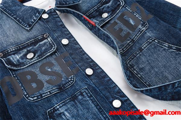 Dsquared2 激安 デニムジャケット メンズ Gジャン ヴィンテージ加工 ストレッチ カジュアル アウター