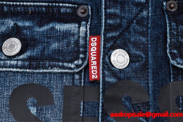 Dsquared2 激安 デニムジャケット メンズ Gジャン ヴィンテージ加工 ストレッチ カジュアル アウター