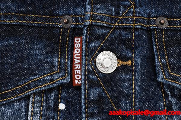 Dsquared2 激安 デニムジャケット メンズ Gジャン ヴィンテージ加工 スプラッシュペイント カジュアル アウター