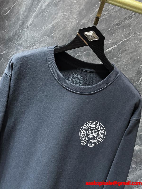 ダークグレー 洗練 スウェット 入手困難 秋冬希少アイテム クロムハーツ スーパーコピー Chrome Hearts パーカー