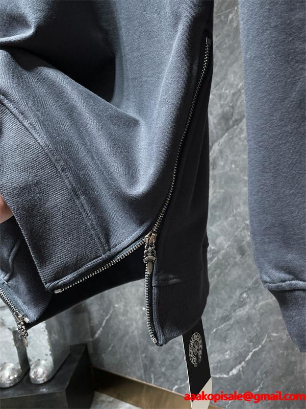 ダークグレー 洗練 スウェット 入手困難 秋冬希少アイテム クロムハーツ スーパーコピー Chrome Hearts パーカー