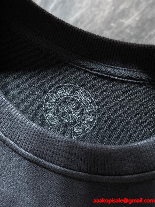 ダークグレー 洗練 スウェット 入手困難 秋冬希少アイテム クロムハーツ スーパーコピー Chrome Hearts パーカー