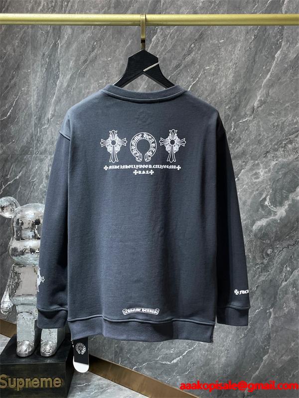 ダークグレー 洗練 スウェット 入手困難 秋冬希少アイテム クロムハーツ スーパーコピー Chrome Hearts パーカー