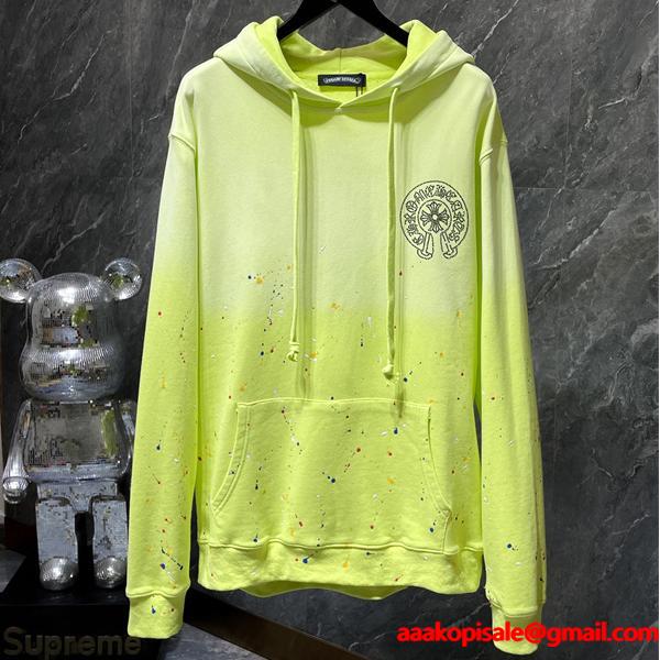 話題 暖か 円形ロゴ トレンド 秋冬定番人気 クロムハーツ コピー Chrome Hearts パーカー