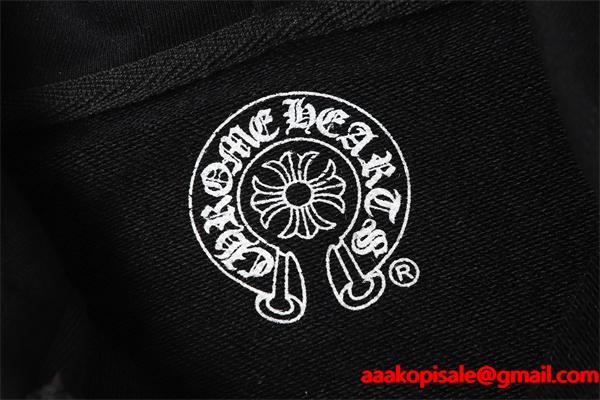  クロムハーツ コピー Chrome Hearts パーカー 数量限定  ホワイト × ブルー  バックロゴ 高級感溢れる 2025秋冬コーデ