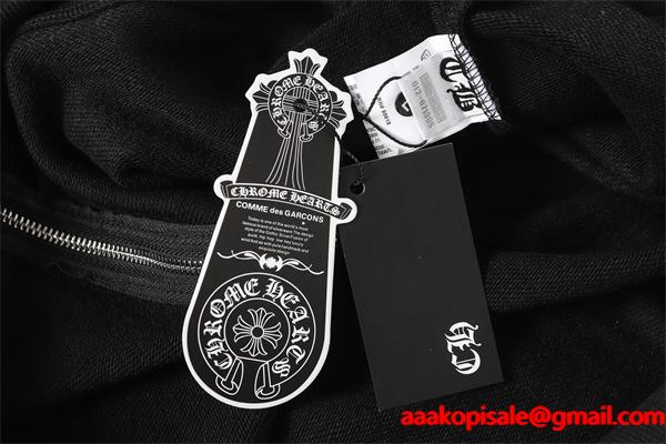  クロムハーツ コピー Chrome Hearts パーカー 数量限定  ホワイト × ブルー  バックロゴ 高級感溢れる 2025秋冬コーデ