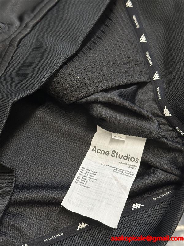 Acne X Kappa❤アークスタジオジャケットコピー2025新作秋冬おしゃれ個性的黒色