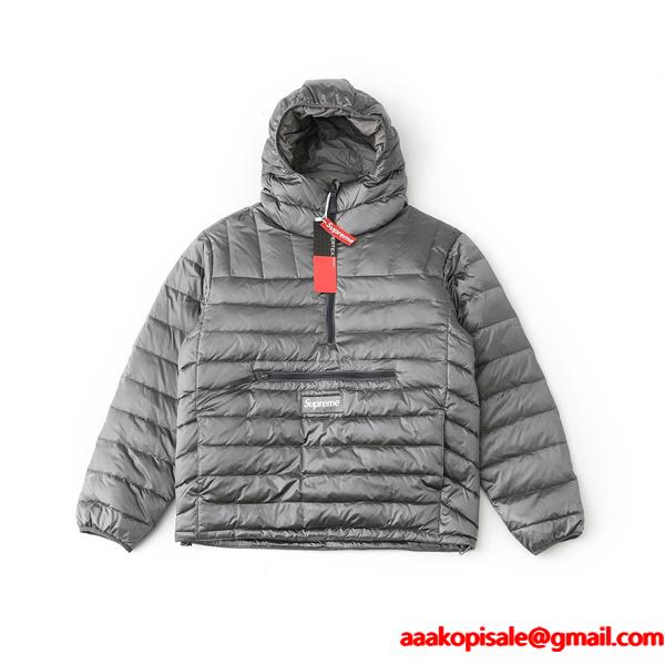 Supreme 激安 FW25 Micro Down ハーフジップ パフジャケット 90%ダックダウン 男女兼用 アウター