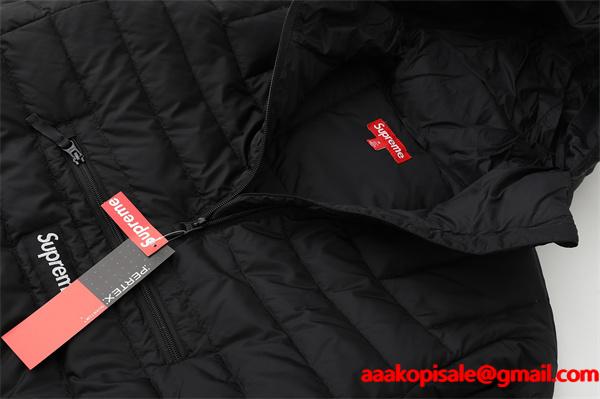 Supreme 激安 FW25 Micro Down ハーフジップ パフジャケット 90%ダックダウン 男女兼用 アウター