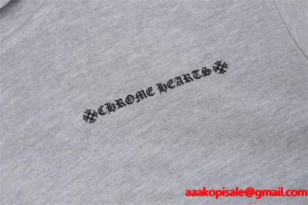 クロムハーツ コピー Chrome Hearts パーカー 売れ筋人気 グレー スターモチーフアート 洗練 2025秋冬必須