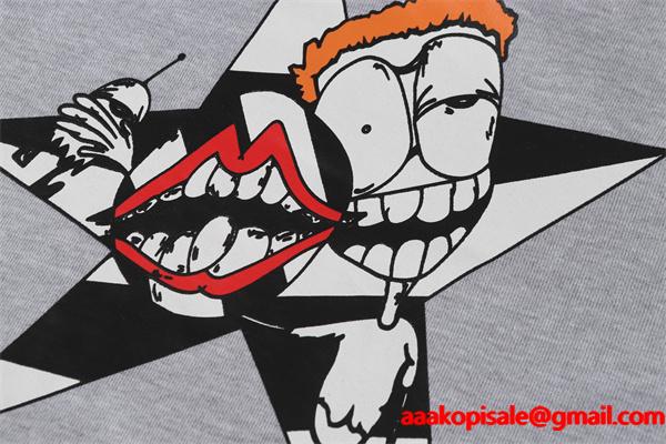 クロムハーツ コピー Chrome Hearts パーカー 売れ筋人気 グレー スターモチーフアート 洗練 2025秋冬必須