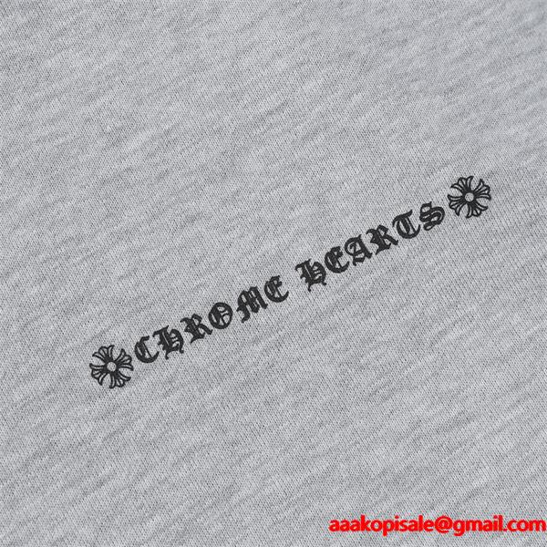 最安値 グレー アクセント 保温仕様 2025秋冬必須 クロムハーツ スーパーコピー Chrome Hearts パーカー