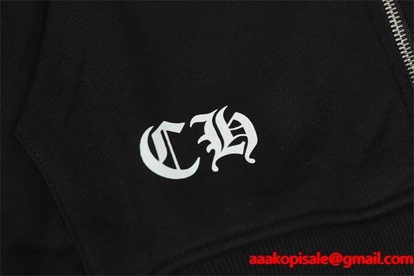 おすすめ人気 ホワイト マルチカラークロス 刺繍 冷え対策 2025秋冬コーデ クロムハーツ 偽物 Chrome Hearts パーカー