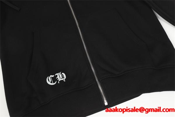 おすすめ人気 ホワイト マルチカラークロス 刺繍 冷え対策 2025秋冬コーデ クロムハーツ 偽物 Chrome Hearts パーカー