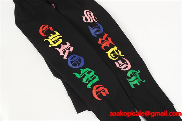 おすすめ人気 ホワイト マルチカラークロス 刺繍 冷え対策 2025秋冬コーデ クロムハーツ 偽物 Chrome Hearts パーカー