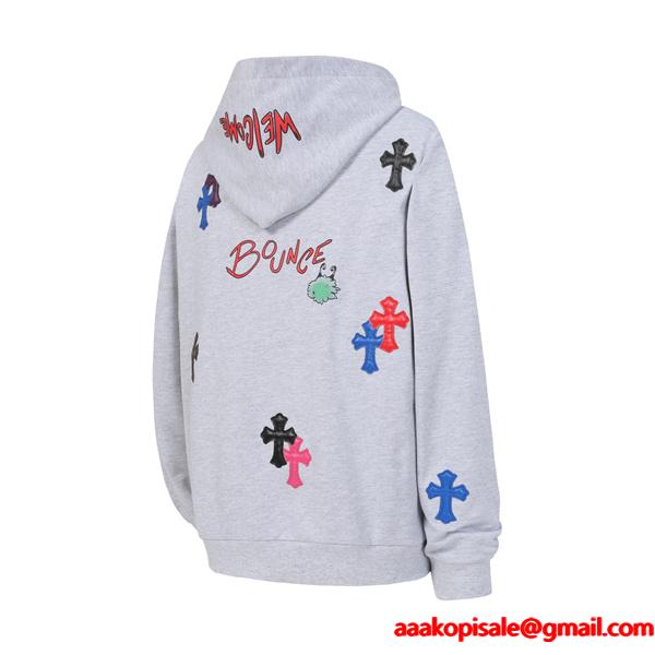 人気爆発 刺繍 ポップデザイン 2025秋冬対応 クロムハーツ コピー Chrome Hearts 上質素材 パーカー