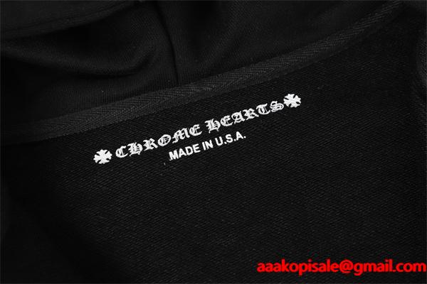 上質感 ブラック 注目の新作アイテム 洗練ミニマル 冬支度 2025秋冬コーデ クロムハーツ コピー Chrome Hearts パーカー