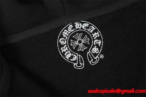 クロムハーツ コピー Chrome Hearts パーカー 数量限定  ブラック ゴールド 重厚スタイル モード系 2025秋冬対応