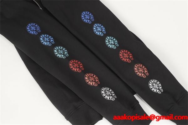 クロムハーツ コピー Chrome Hearts パーカー 売れ筋必至 お洒落ホワイト スリーブデザイン 新着注目