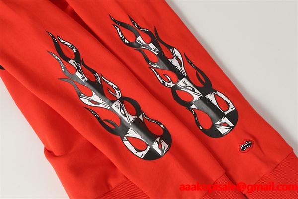 クロムハーツ コピー Chrome Hearts プルオーバーパーカー 話題沸騰 レッド × ブラック おすすめ 冬仕様