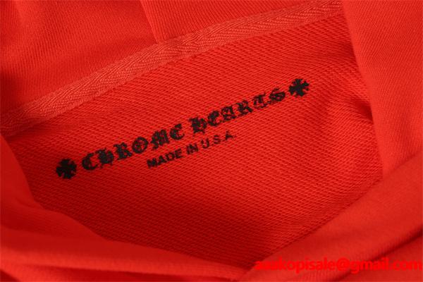 クロムハーツ コピー Chrome Hearts プルオーバーパーカー 話題沸騰 レッド × ブラック おすすめ 冬仕様