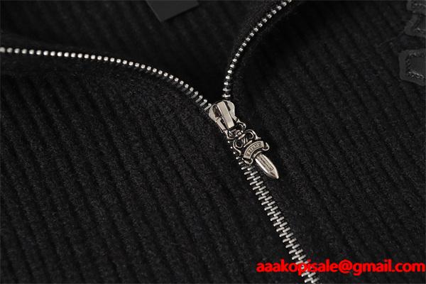 注目 しっとり高級感 ブラック シックな 2025秋冬コーデ クロムハーツ スーパーコピー Chrome Hearts パーカー