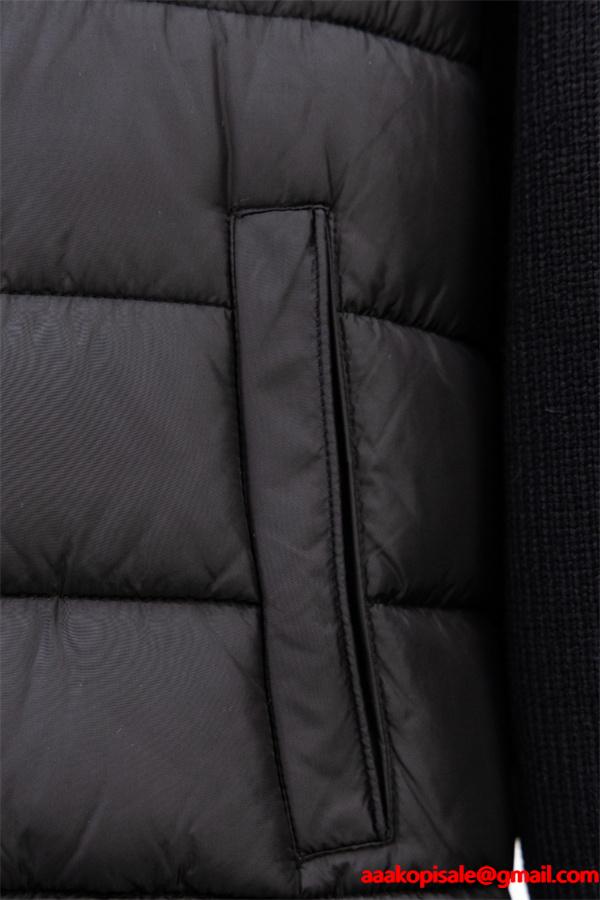 グレー × ニット切替 スタイリッシュ軽量モデル 秋冬万能 MONCLER モンクレール スーパーコピー ダウンジャケット
